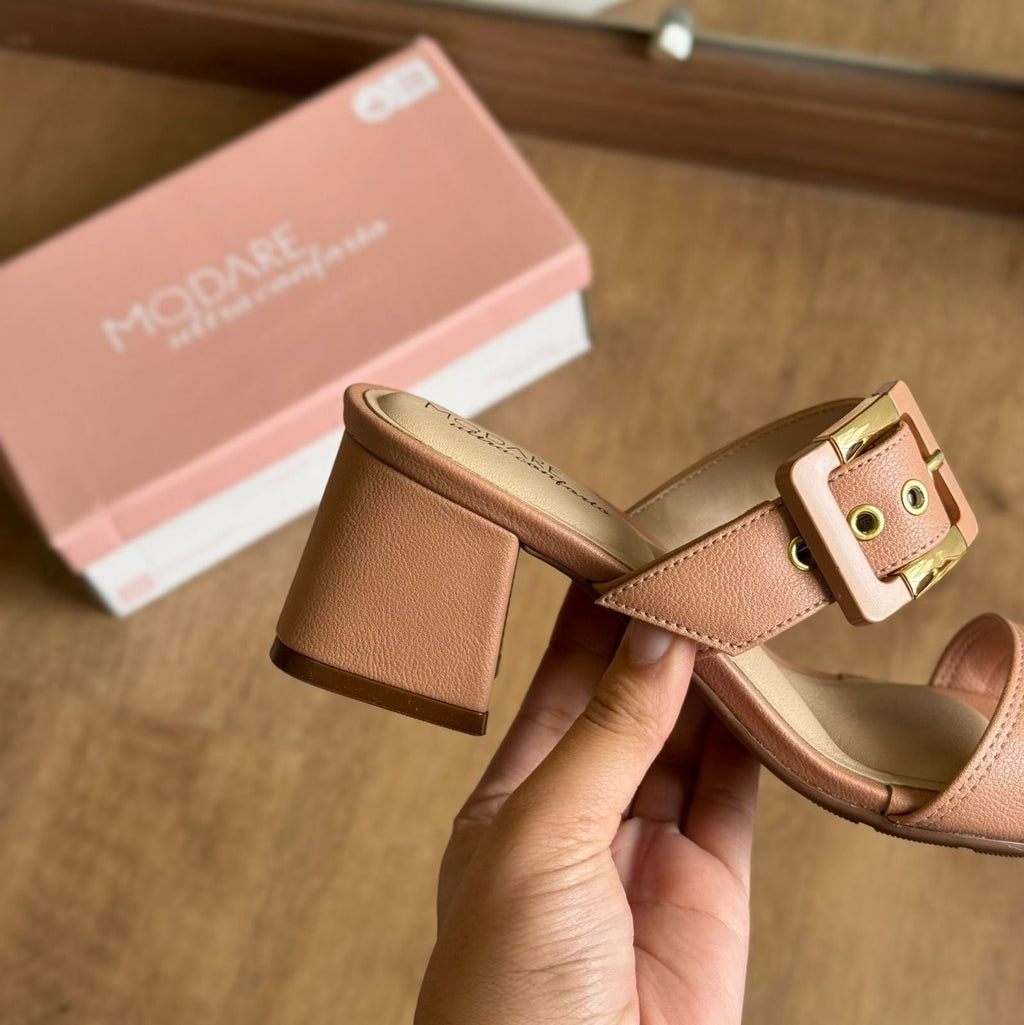 Sandália Modare Salto Bloco Fivela 7172.124