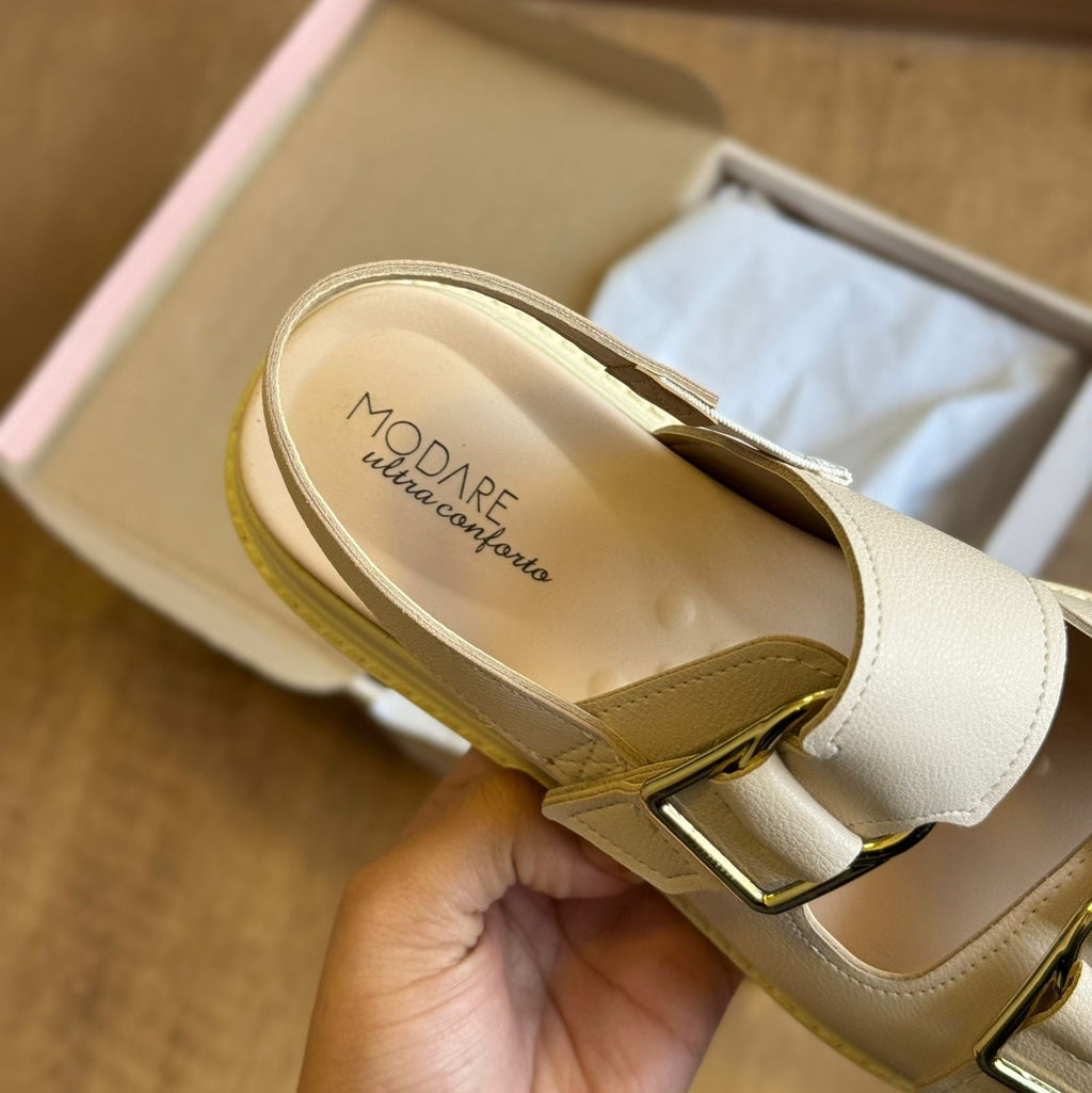 Sandália Modare Espelho Dourado 7200.102