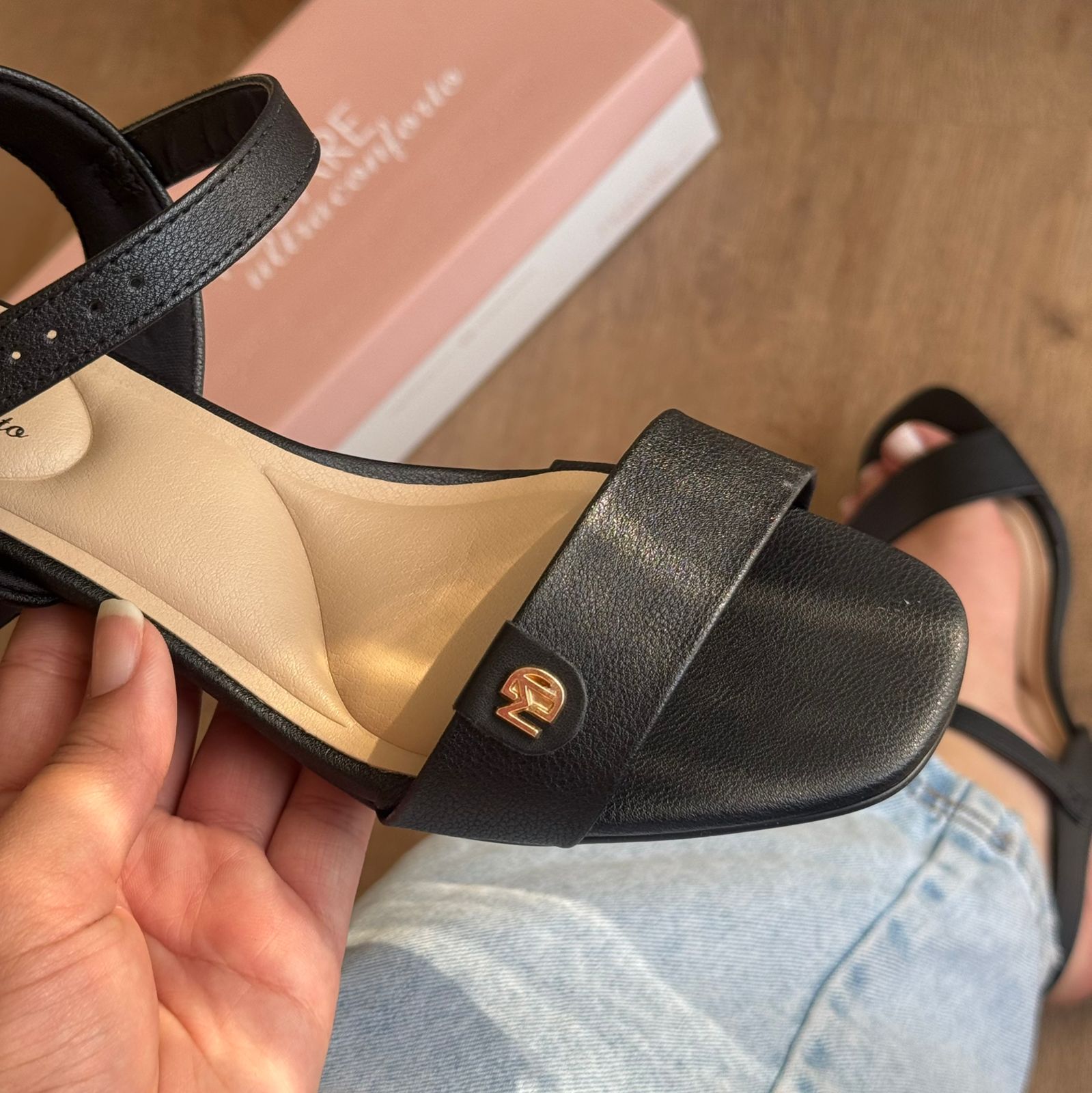 Sandália Modare Salto Bloco Baixo 7211.101