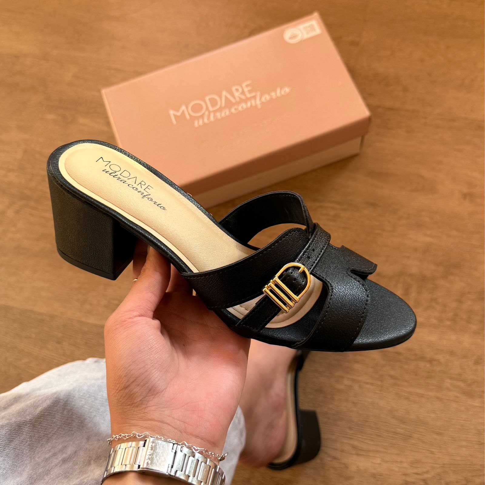 Sandália Modare Salto Bloco Baixo 7109.483