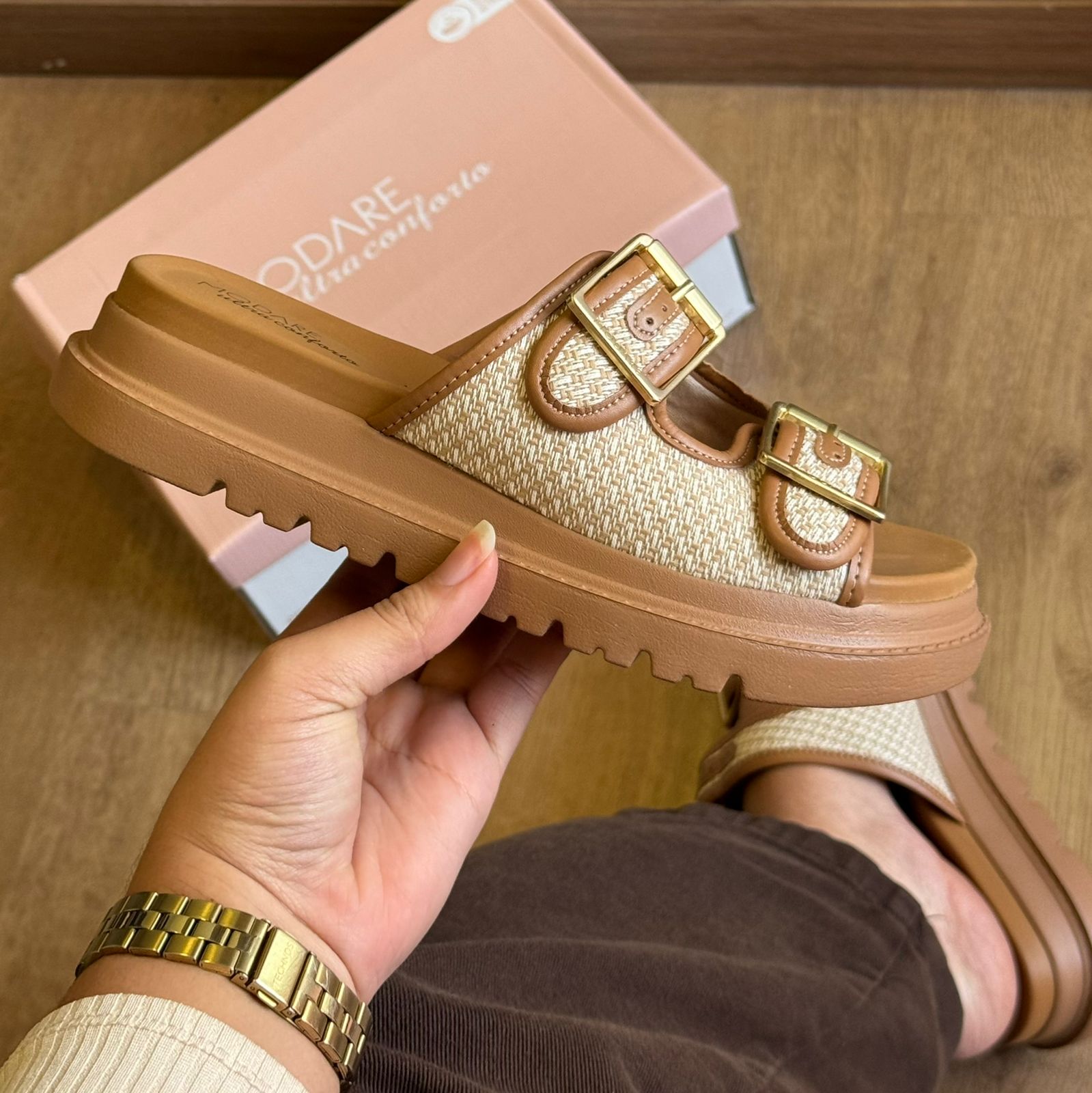 Sandália Modare Tiras de Crochê 7200.104